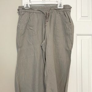 Wit & Wisdom Petites- khaki linen capris!